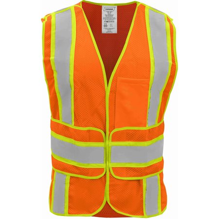 IRONWEAR Breakaway Safety Vest Class 2 w/ Wraparound Hook & Loop Closure (Orange/2X-Large-5X-Large) 1290-O-2XL-5XL